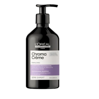 Loreal Professionnel Chroma Crème Purple szampon do włosów bardzo jasnych blond i platynowych neutralizujący żółte refleksy 500ml